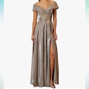 XSCAPE glitter gown